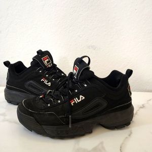 FILA DISRUPTOR BLACK CRUSHED VELVET
